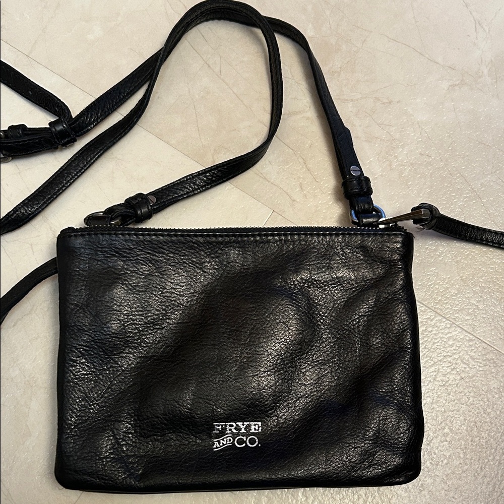 Frye & Co. Black Leather Crossbody Bag